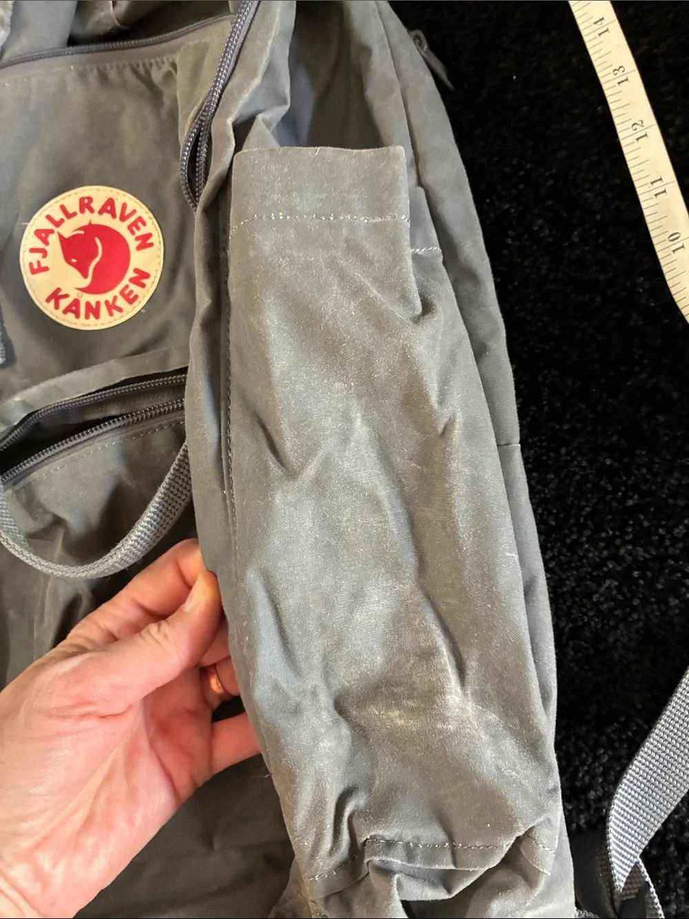 FJALLRAVEN Large kanken 18” Gray Backpack